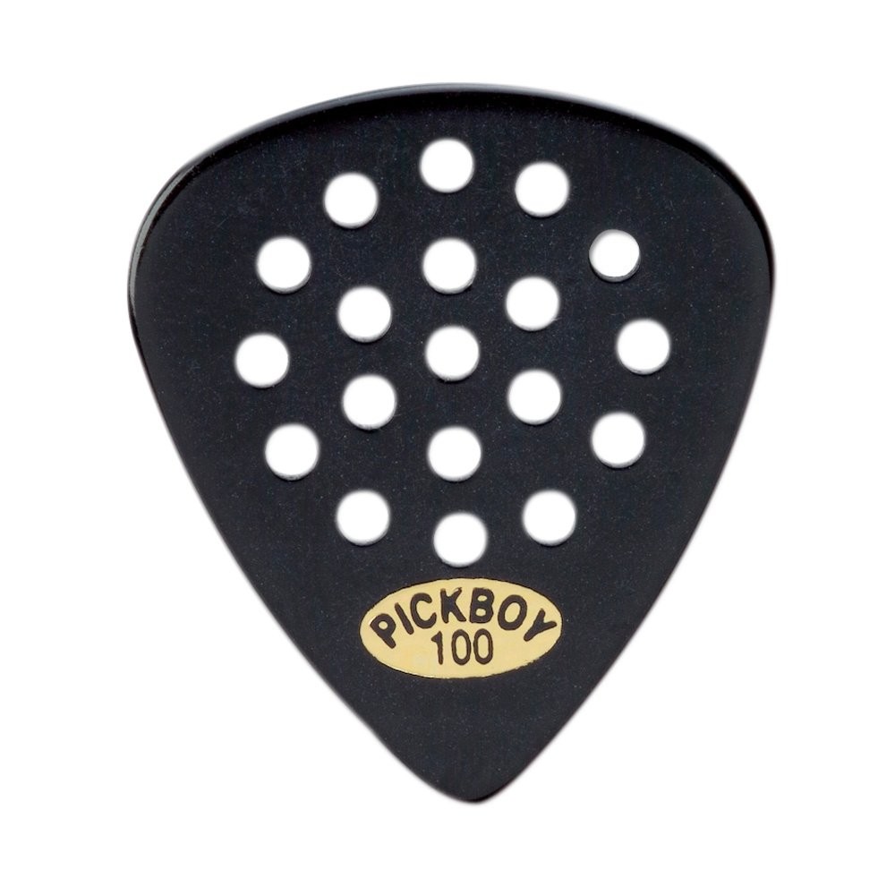 Pickboy Pos-a-Grip, Black, Cellulose, 1.00mm, 10 picks