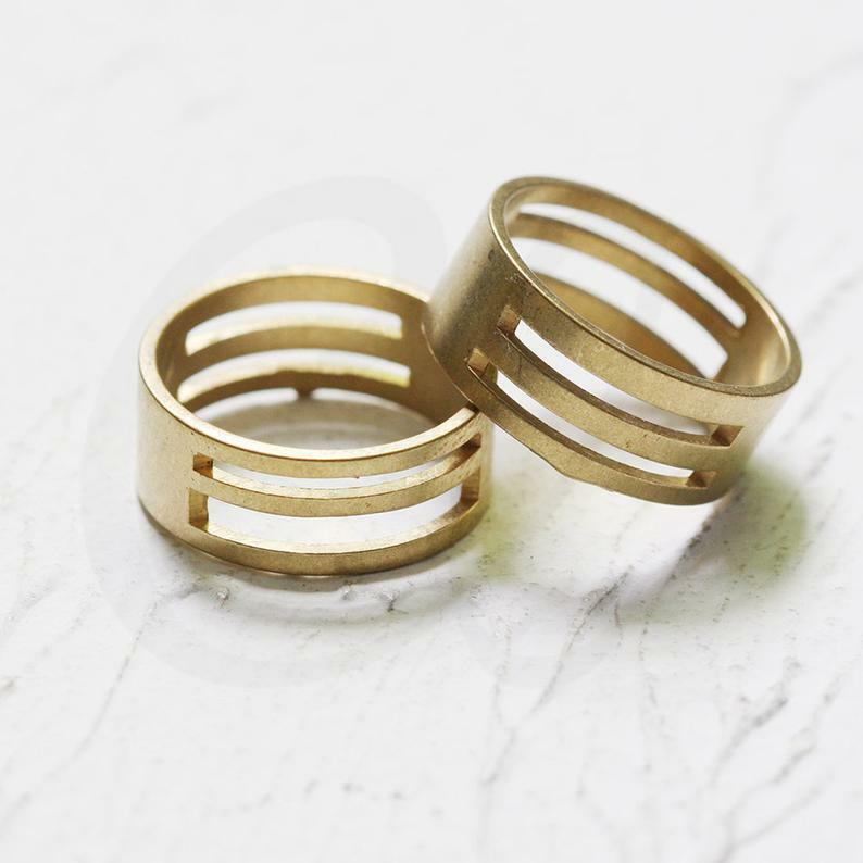 4 Pieces Raw Brass Jump Ring Opener - Tool - Handy Tool - Ring Opener (CW-4235C)