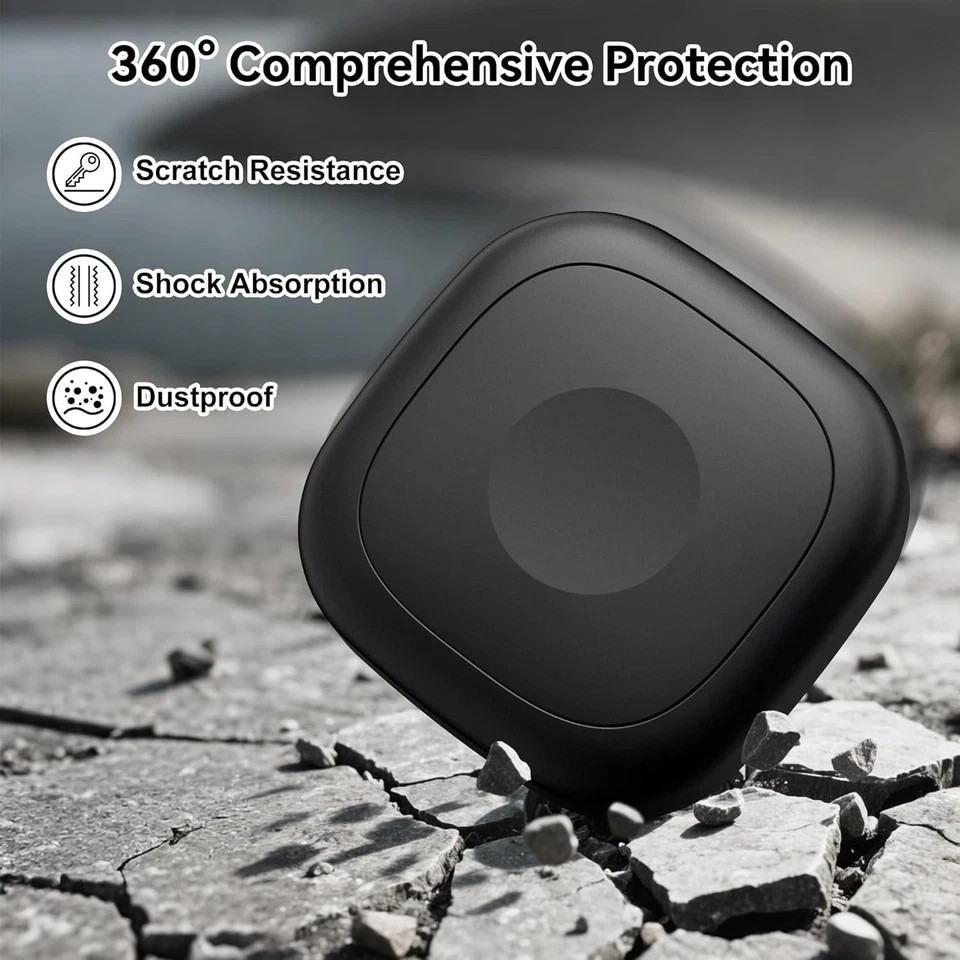4 Pack for Tile Life360 Mate 2024/2022 Bluetooth Tracker Adhesive Black
