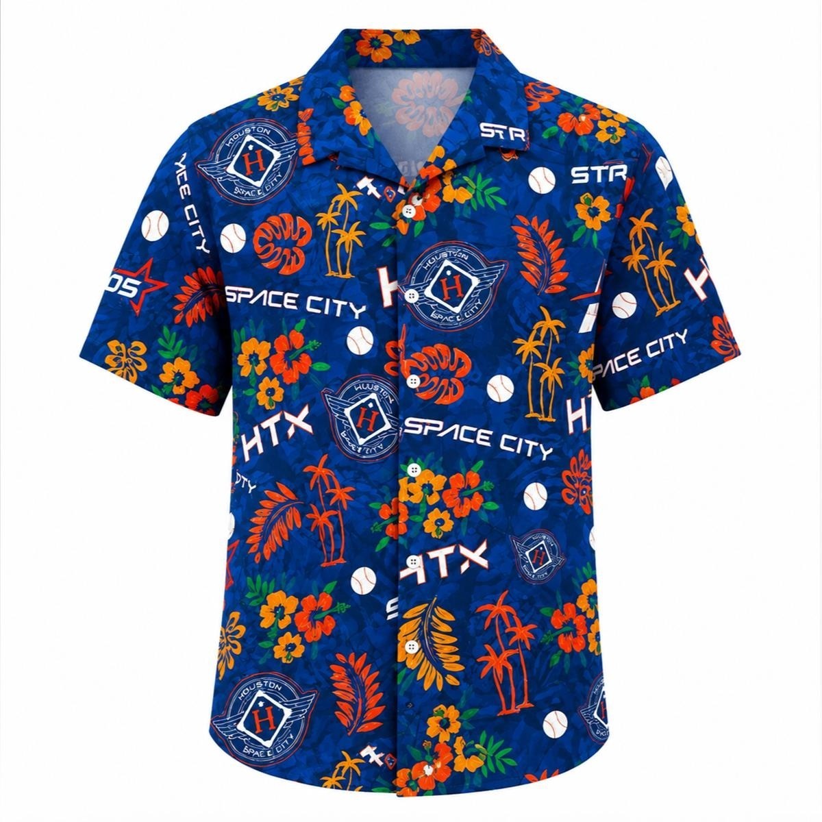 Custom Name Astros City Connect Hawaiian Shirt Giveaway - USA Size