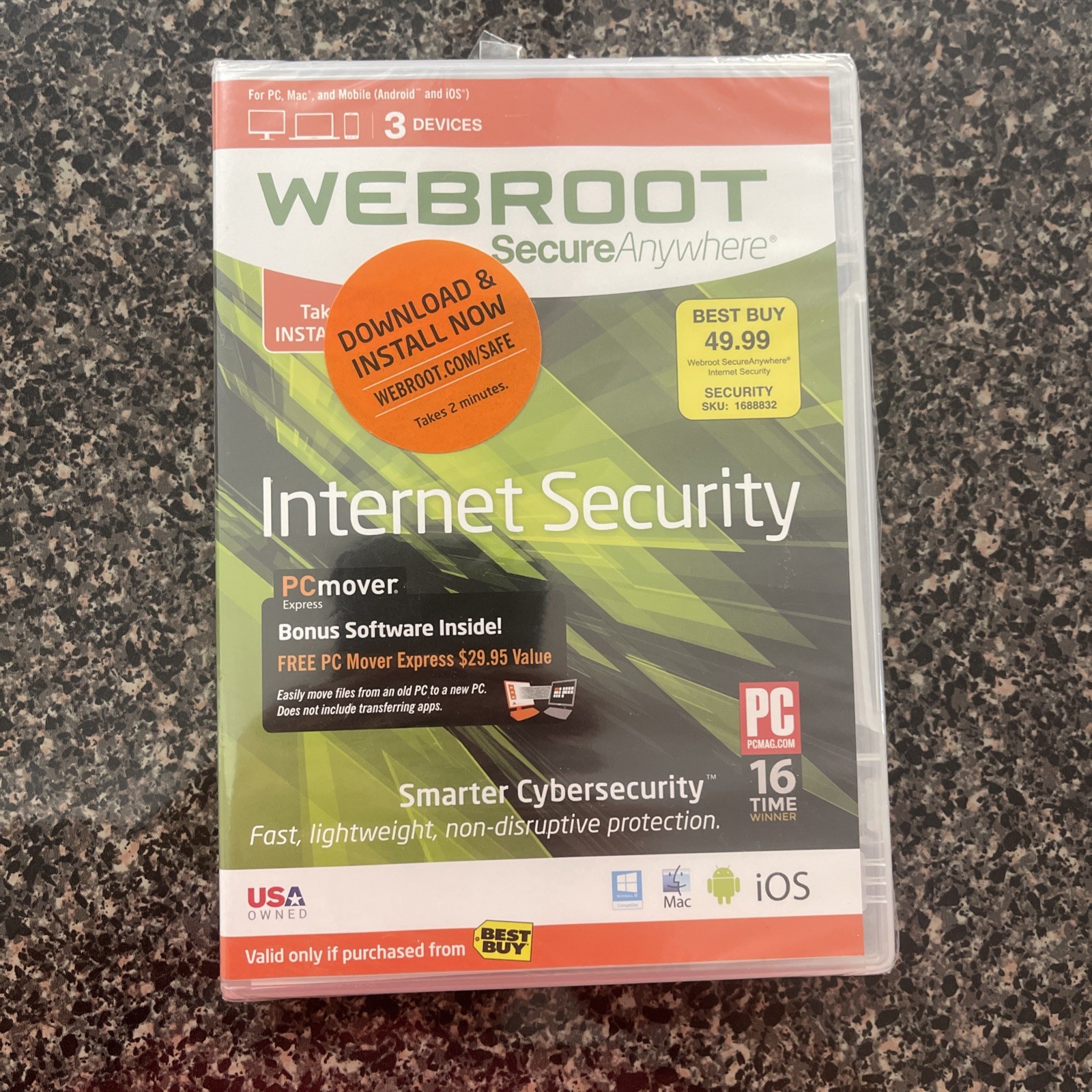 Webroot SecureAnywhere Internet Security 3-Device | NEW Sealed | 2023+ Key Code