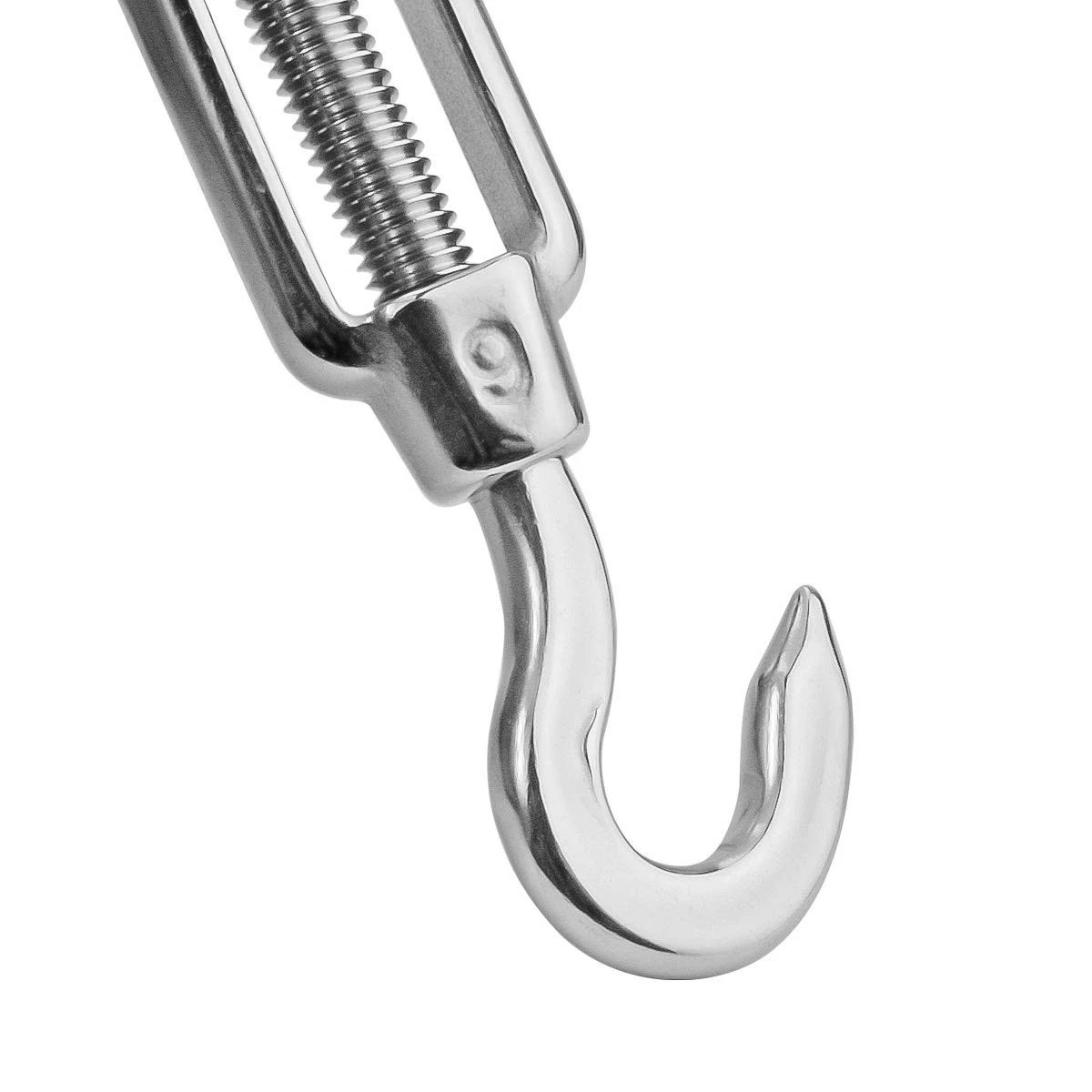 M6 1/4 inch Turnbuckles Hook 304 Stainless Steel Turnbuckle Heavy Duty Wire R