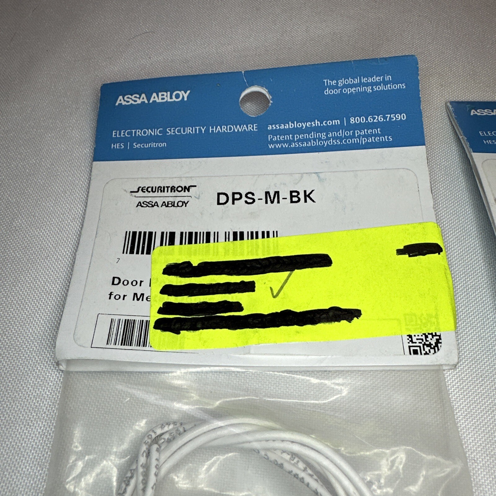 2 - Securitron Assa Abloy DPS-M-BK Door Position Switch for Metal Doors - Black