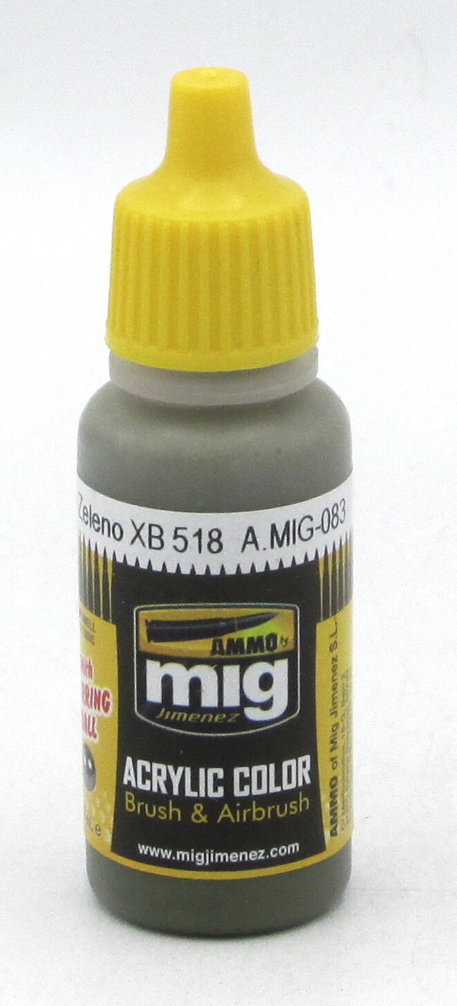 AMMO AMIG-083 Zashchitniy Zeleno XB 518 [17ml] (Acrylic Color) Russian Green