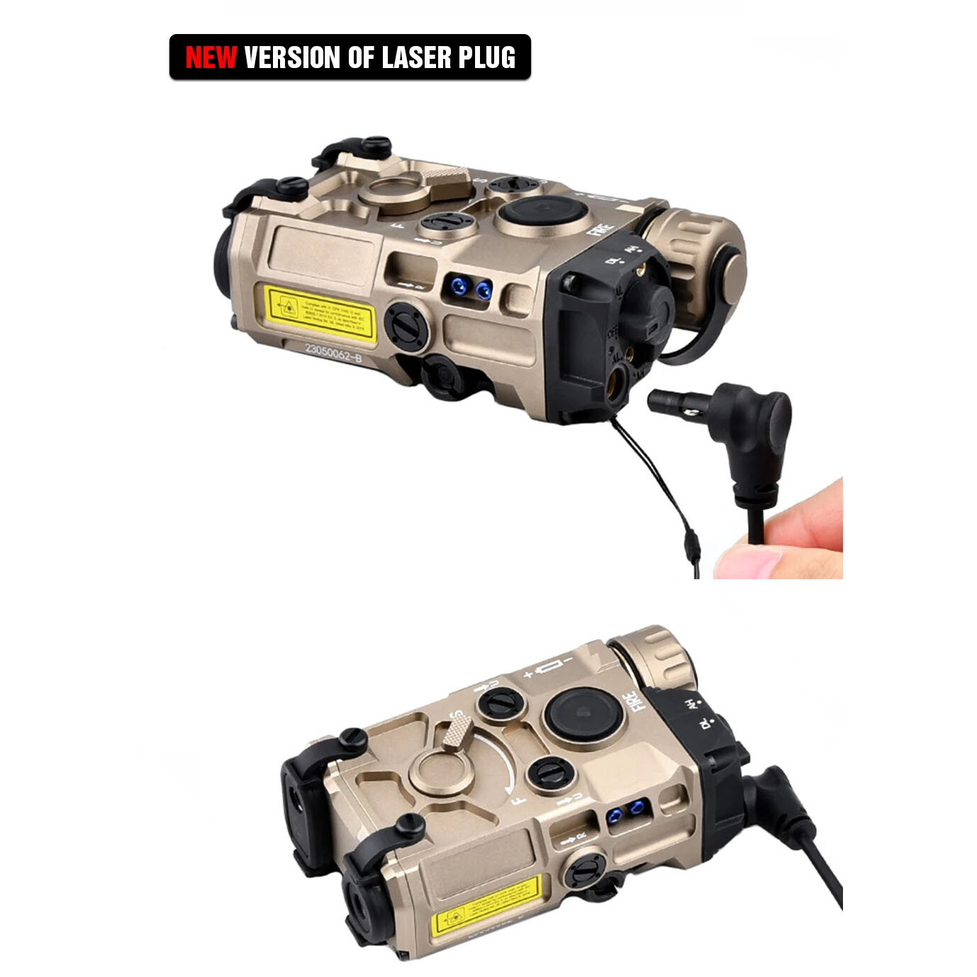 Metal Modbutton Tactical Remote Pressure Switch Crane Plug for OGL DBAL-A3 Laser