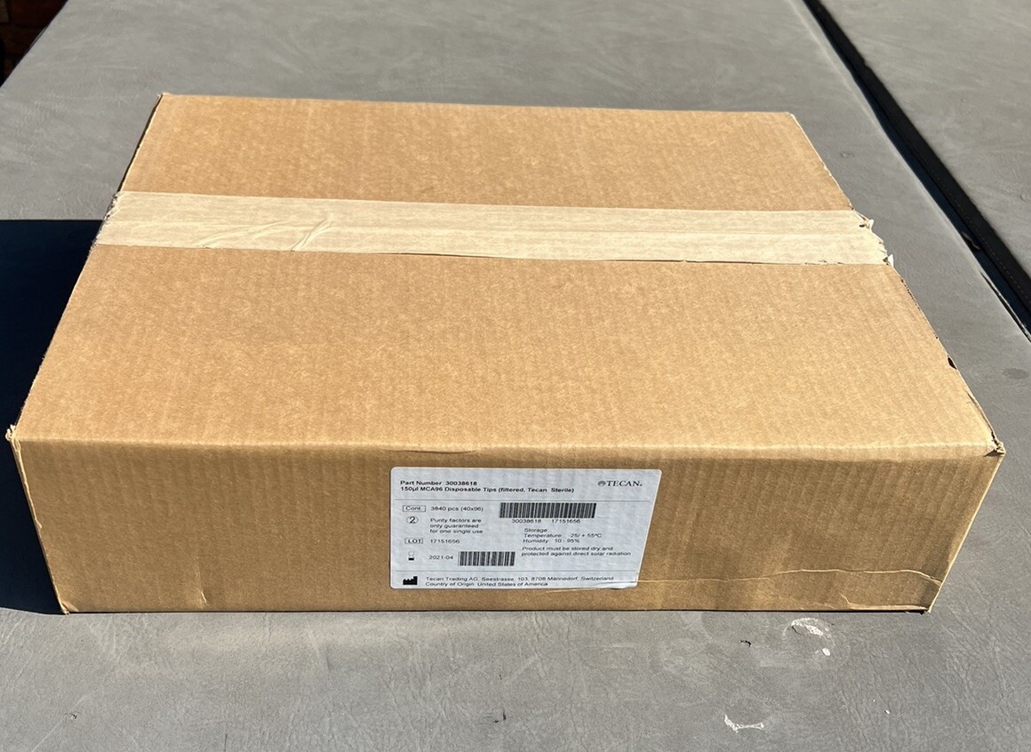 Case of Tecan (3840)  150µL MCA96 Filtered Single-Stack Disposable Tips 30038618