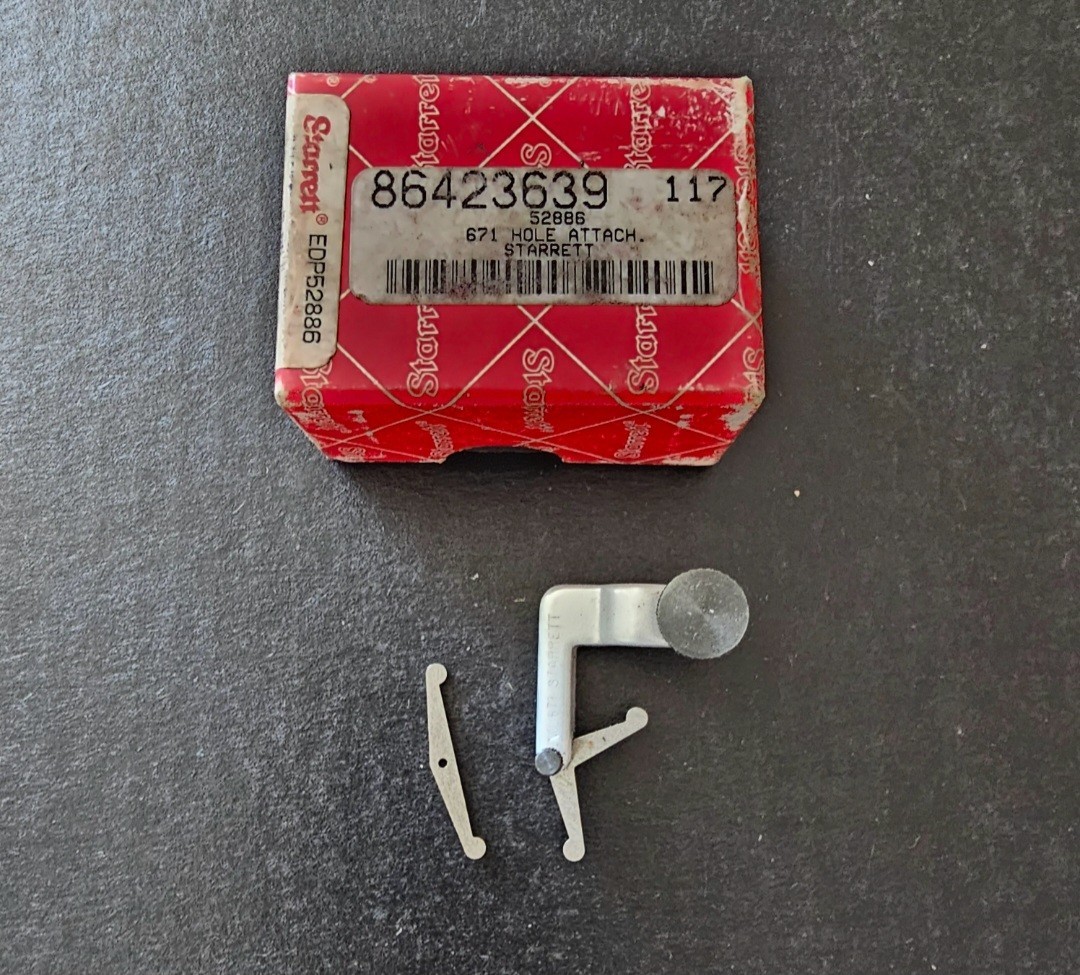Starrett 671 Universal Indicator Hole Attachment Original Box