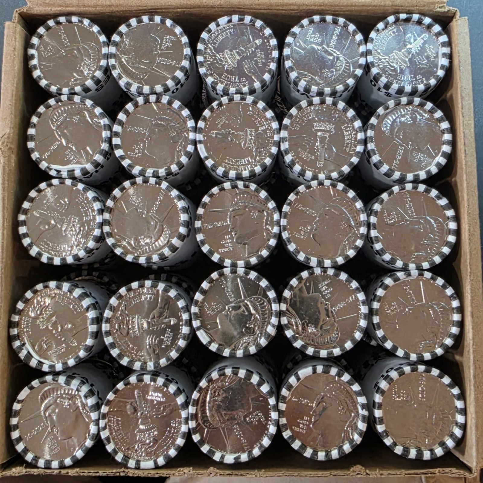 1776-2026 P LIBERTY SEMIQUINCENTENNIAL HALF DOLLAR BU UNCIRCULATED! 5 rolls