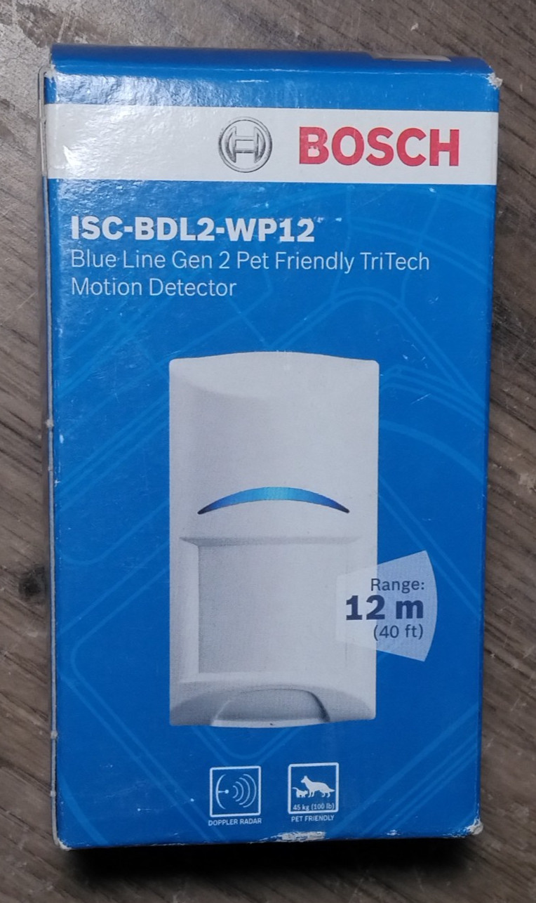 Bosch ISC-BDL2-WP12 Blue Line Gen 2 Pet Friendly TriTech Motion Detector