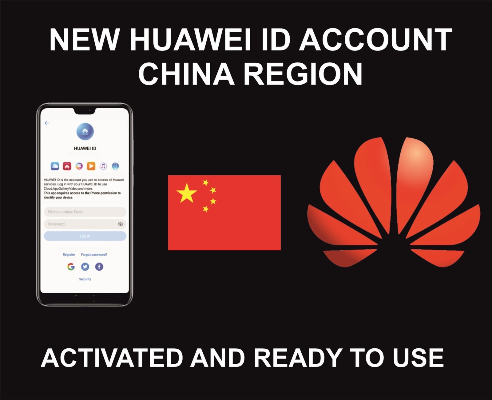 I will Help you Create, Register New Huawei ID, Account, China Region