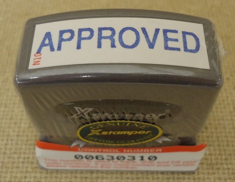 Xstamper "Approved" Stamp