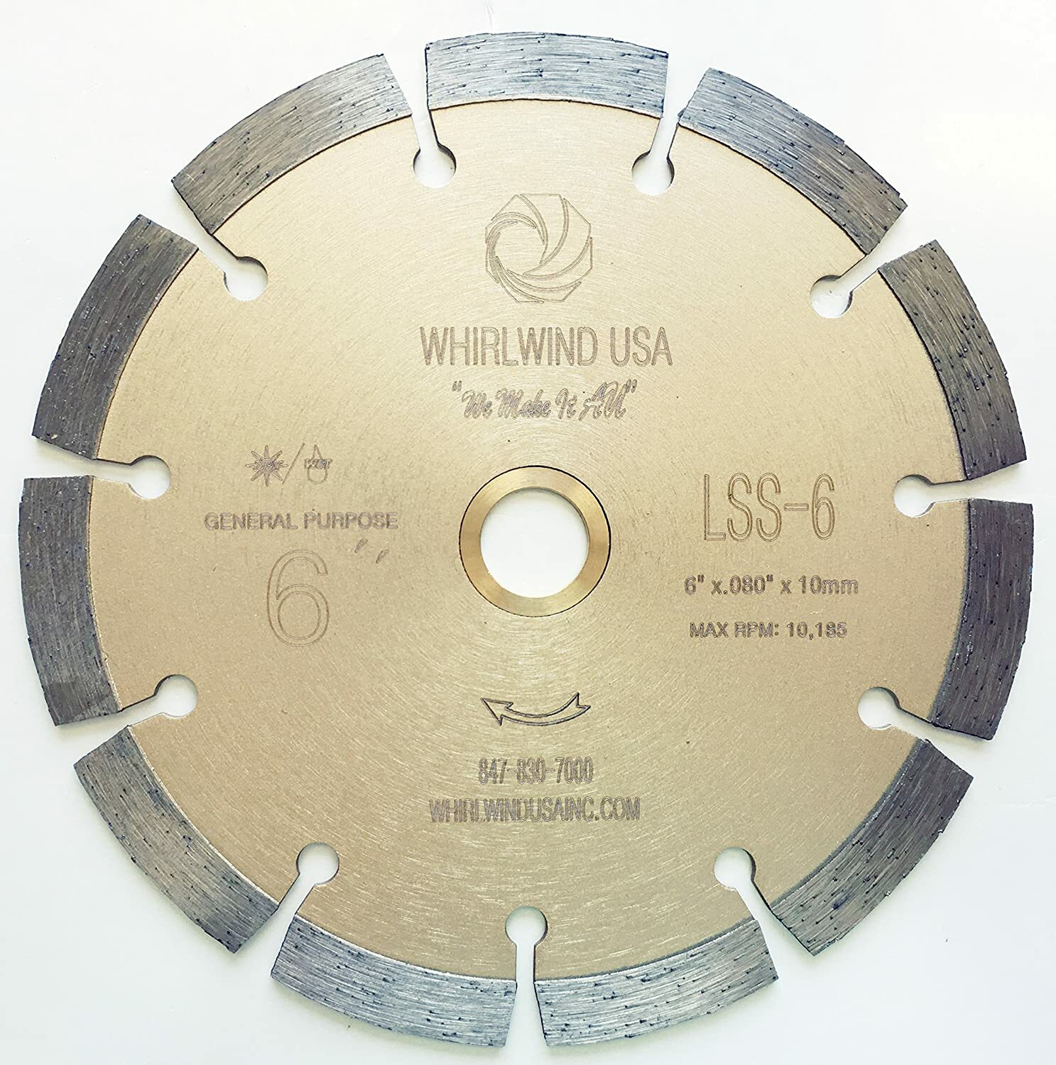 6" Diamond Saw Blade Dry or Wet for Concrete Stone granite Brick Masonry