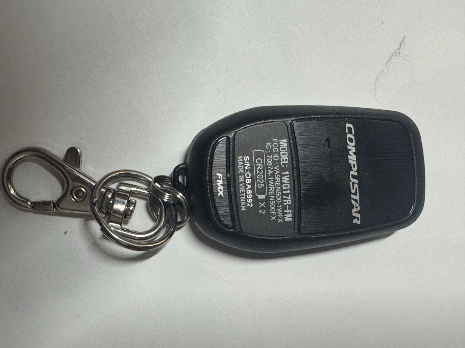 2 key pads 1. Model 900r Compustar