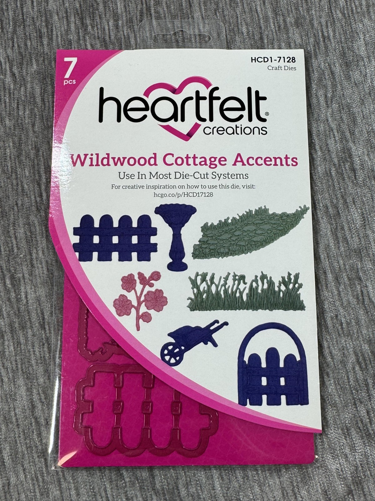 Heartfelt Creations Wildwood Cottage Accents Dies 7 Pcs HCD1-7128 Scrapbooking