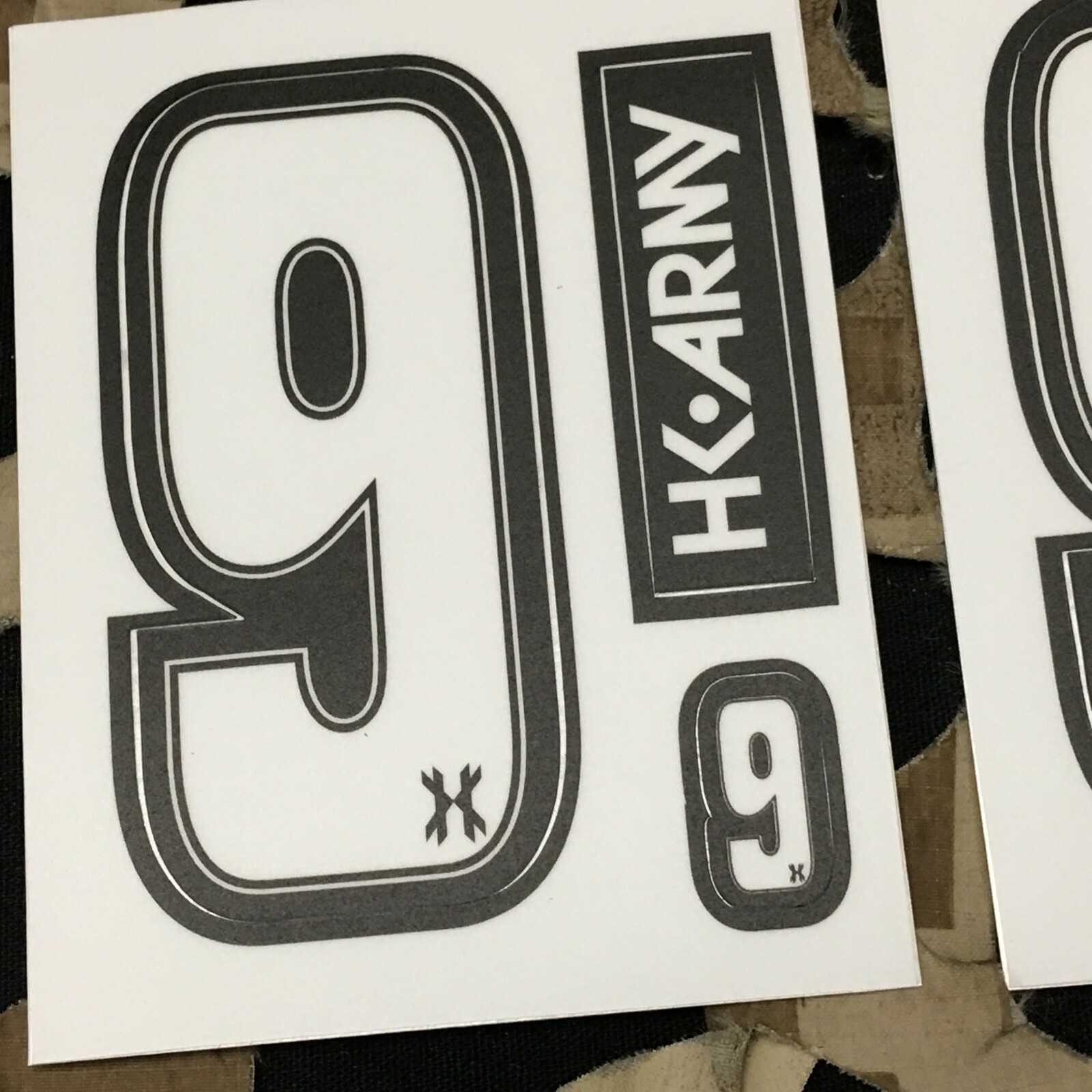 NEW HK Army Number Sticker Pack - 9