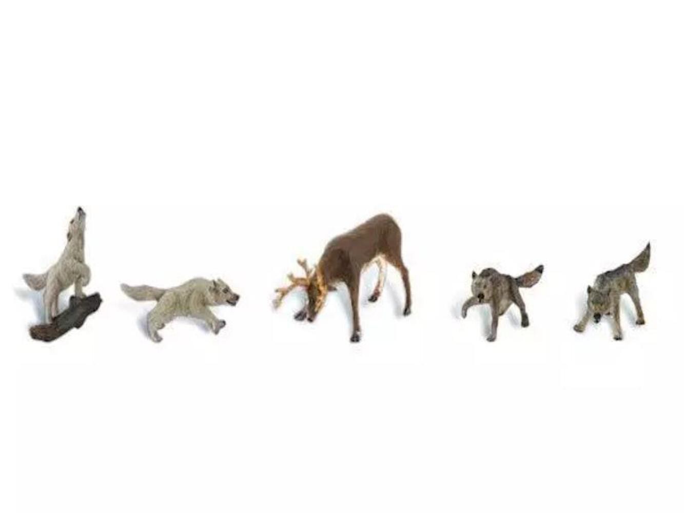 Woodland Scenics A1942 HO Train Figures Wildlife Standoff Wild Animals