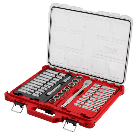 Milwaukee Tool 48-22-9487 47Pc 1/2" Drive Ratchet & Socket Set With Packout