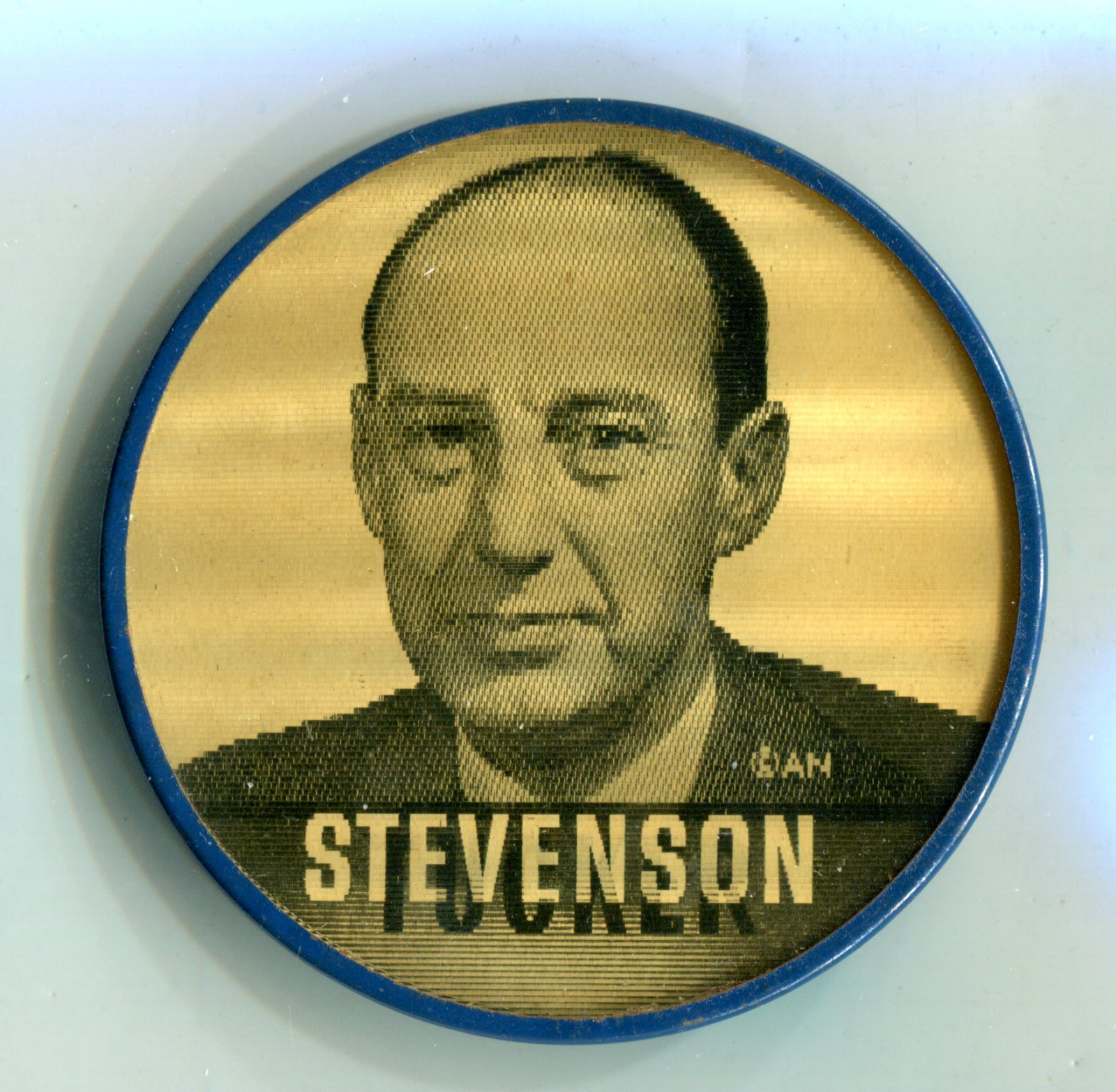 Stevenson Tucker Flasher Pinback & Tucker Tab