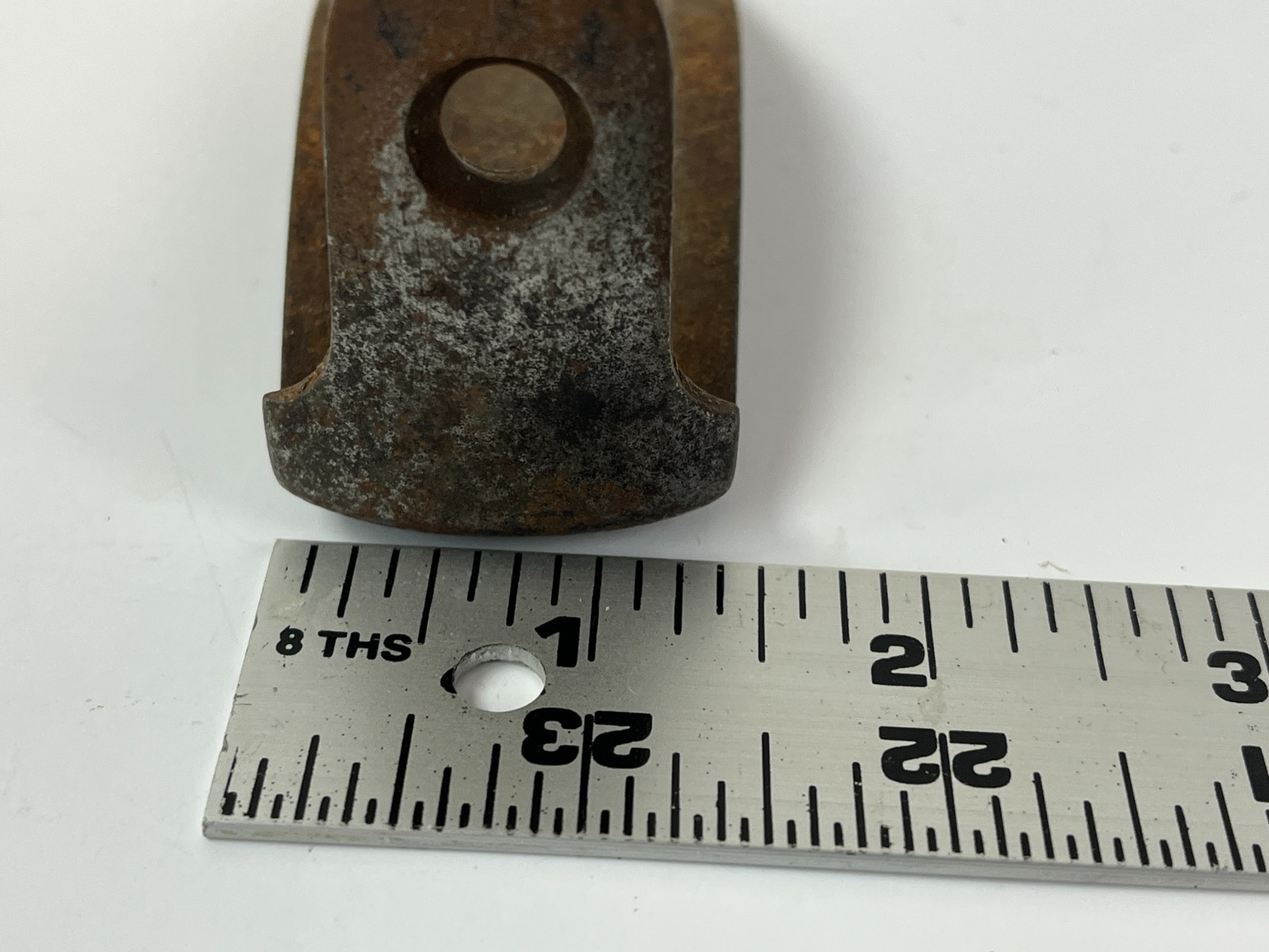 Vintage Metal Rifle Butt Plate Salvage gun 1.5" x 5.75" Antique