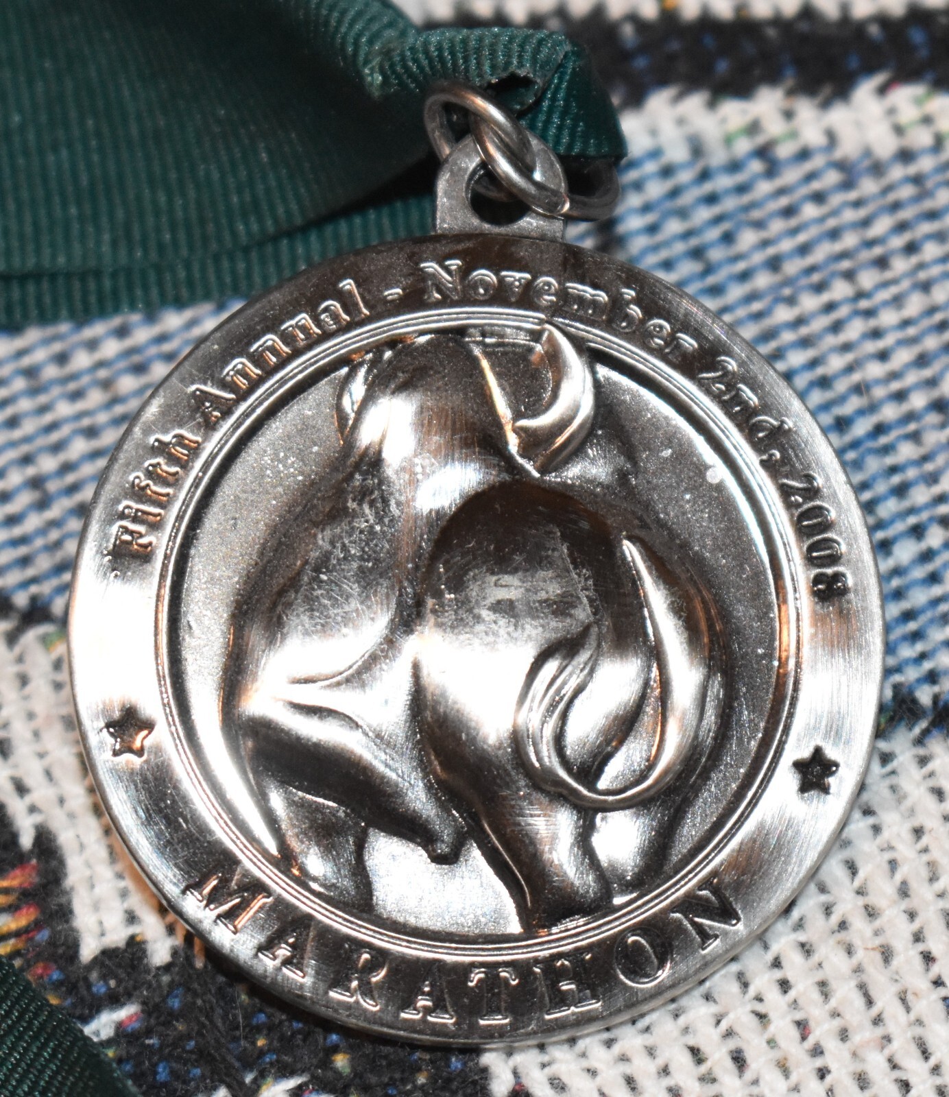 2008 5th Annual Marshall University Marathon Earned Medal