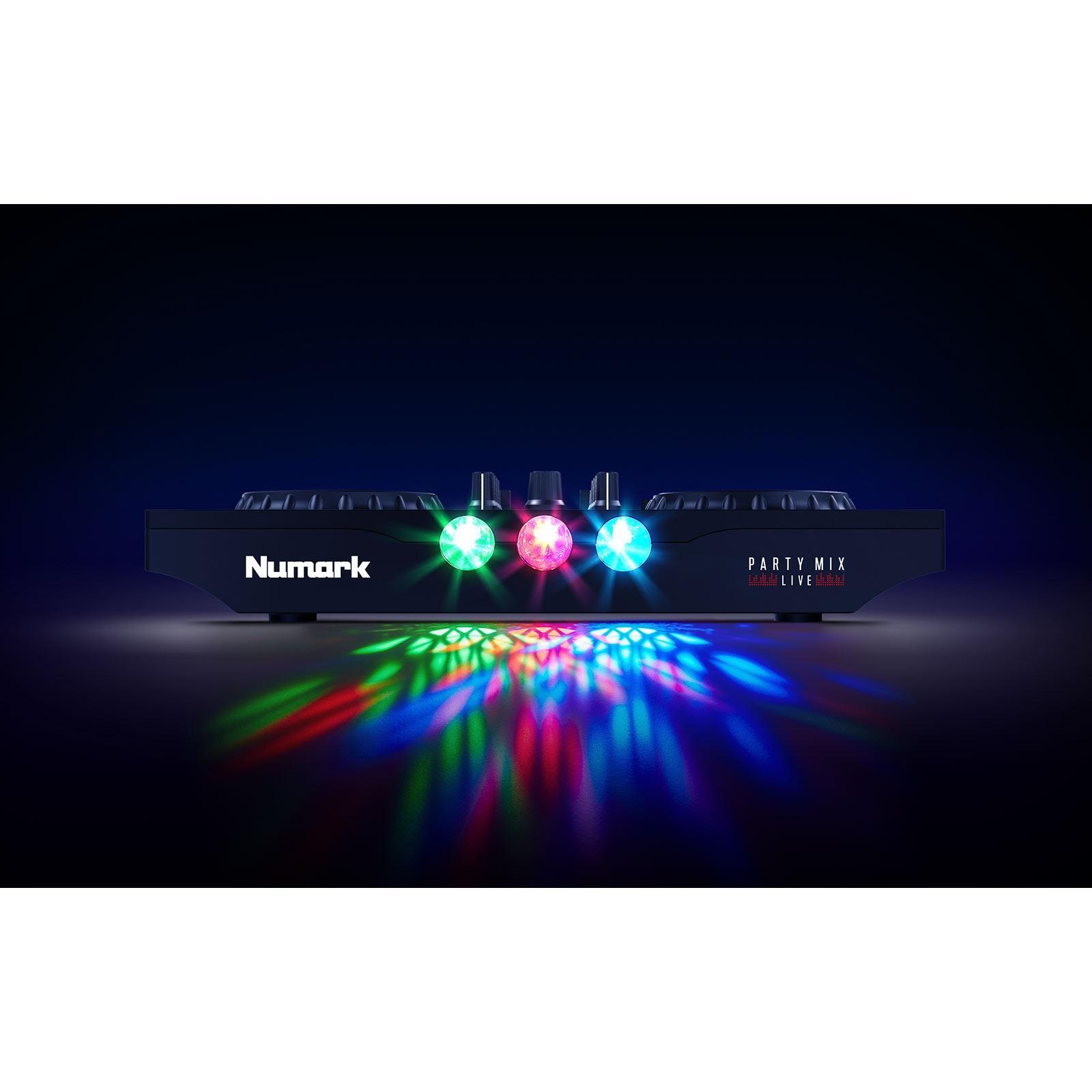 Numark Party Mix Live Built In Light Show & Speakers DJ Controller w Case
