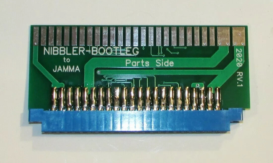NIBBLER (Jeutel France) Arcade PCB Board to JAMMA Adapter