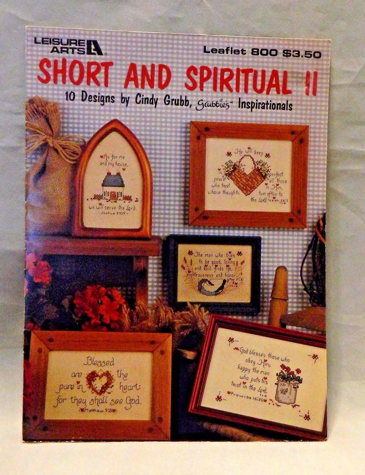 Short and Spiritual II Cross Stitch #800 Leisure Arts 10 Design Inspiration 1989