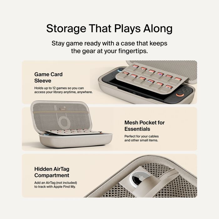 Gaming Charging Case 20W for Nintendo Switch 2, Sand