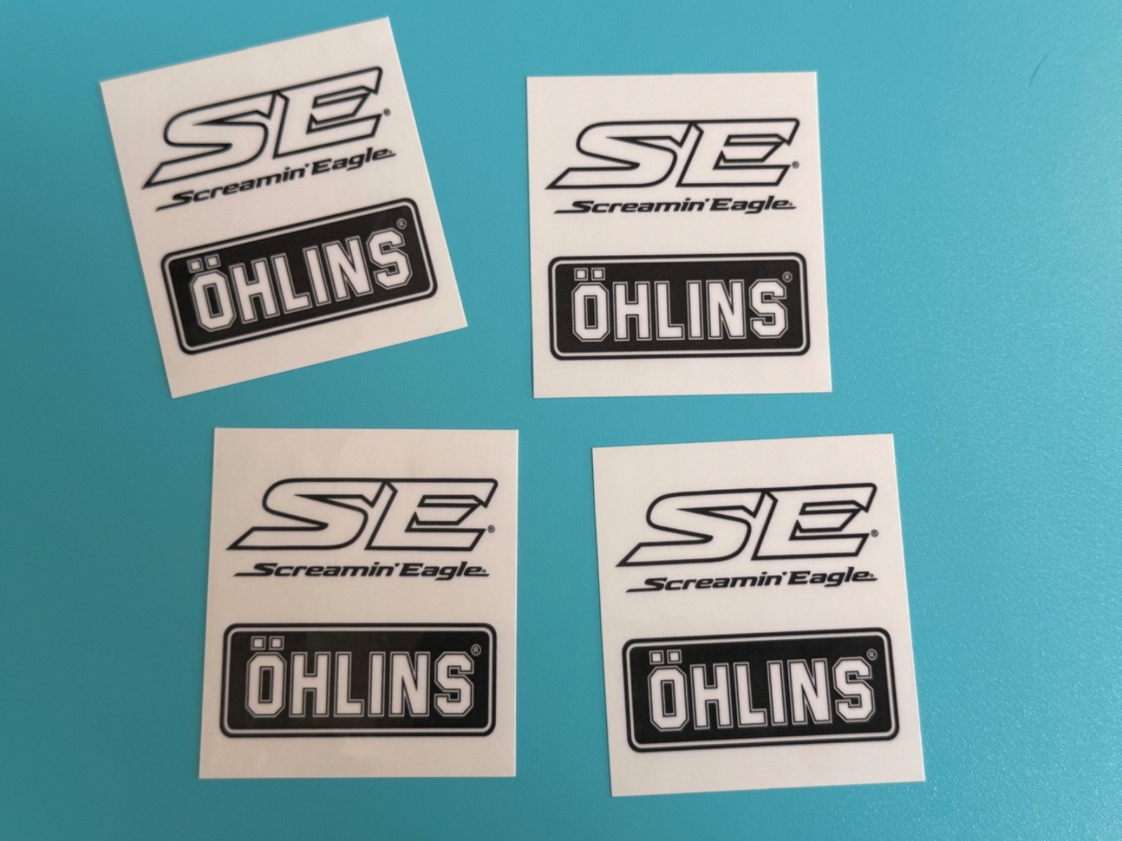 x4 Ohlins Stickers Decal Motorcycle Screaming Eagle 2 x 2.25 Harley Davidson