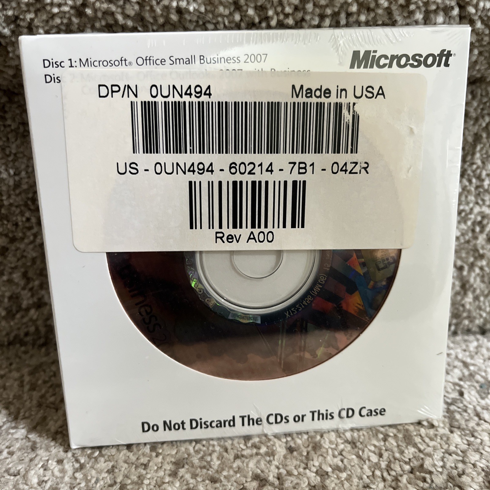 Microsoft Office 2007 Professional Full English Version MS Pro NEW
