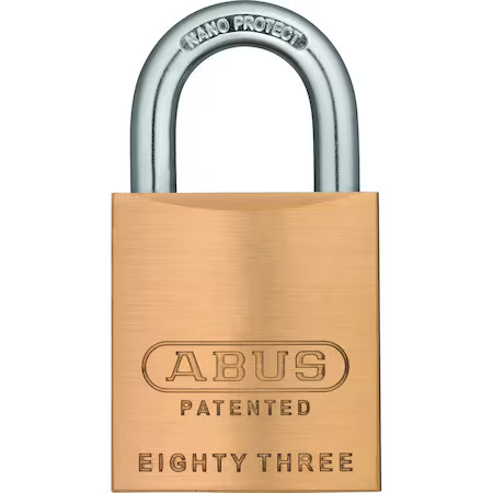 Abus 100 Padlock, 2" H, 1 3/4" W, Brass