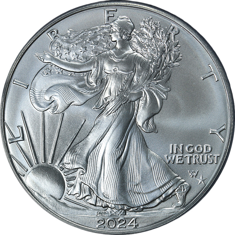 2024 (P) Silver American Eagle $1 PCGS MS70 STAR PRIVY - STOCK