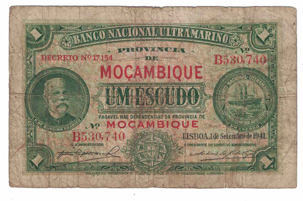 Mozambique - 1.9.1941 1 Escudo Banknote (P-81)
