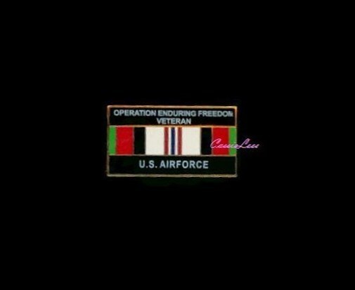 USAF Afghanistan Veteran  + a custom promo pin