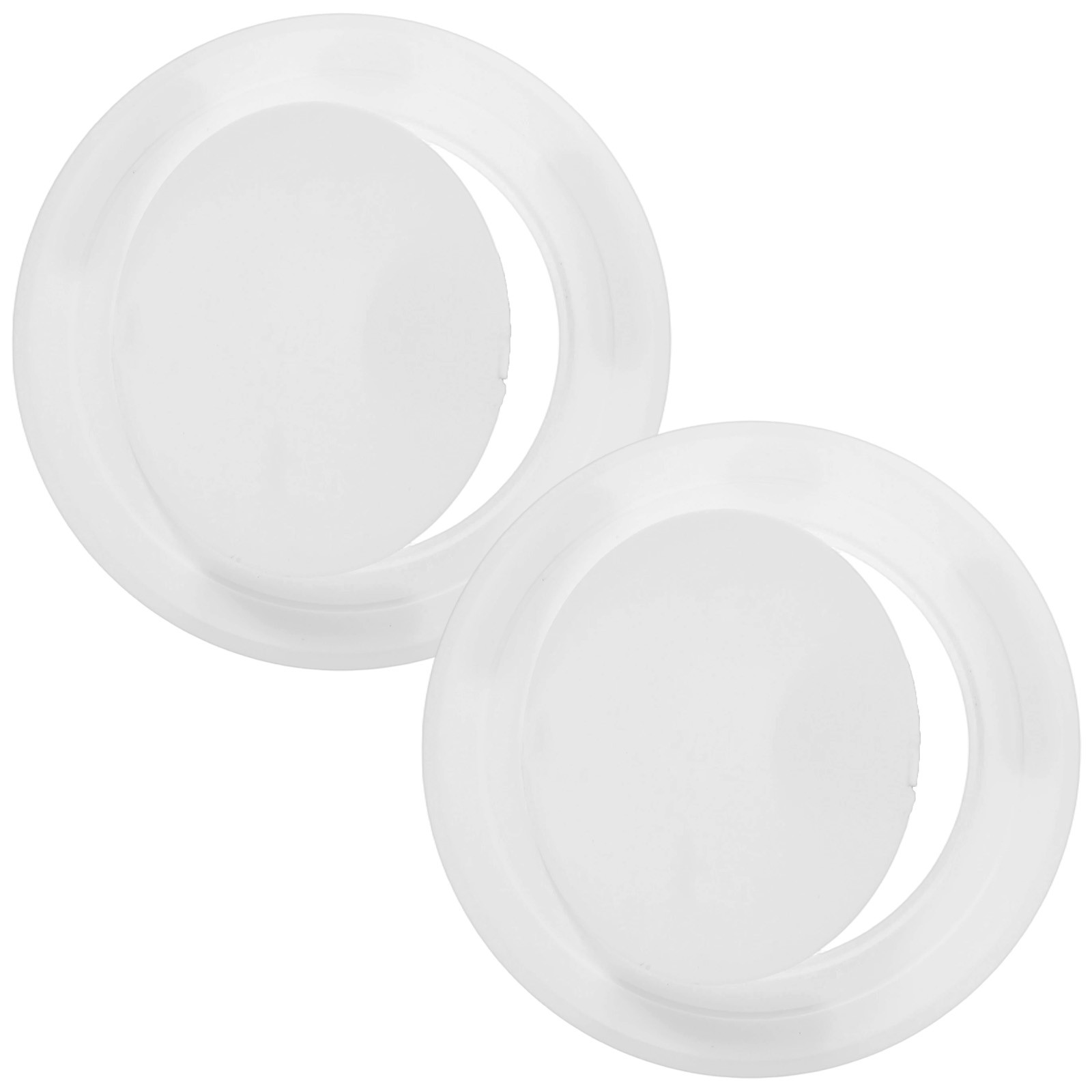 2-Pack Access Panel for Drywall, 4x4 Inch Round Plastic Removable [White]