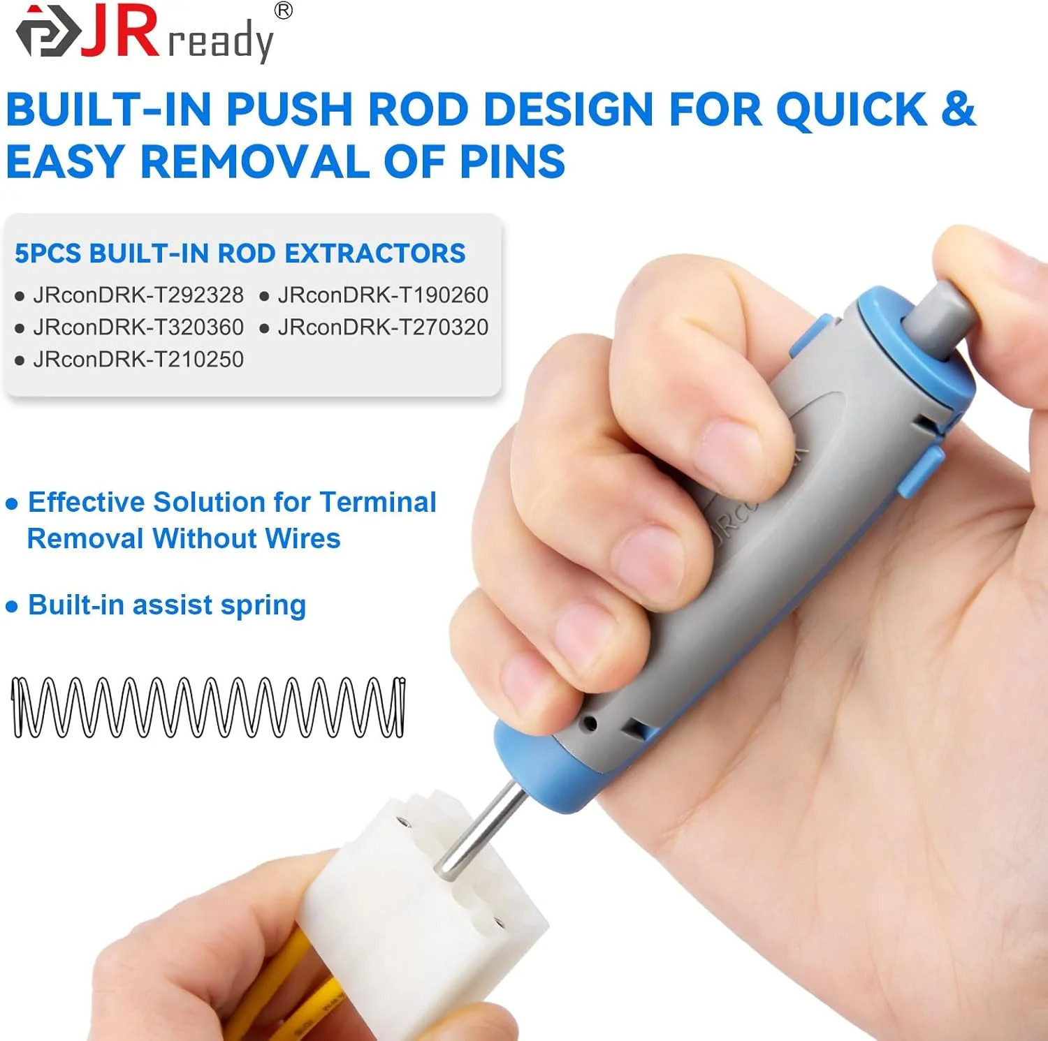 JRready 20PCS Pin Removal Tool Kit, Pin Electrical Terminal Release Tool Set for