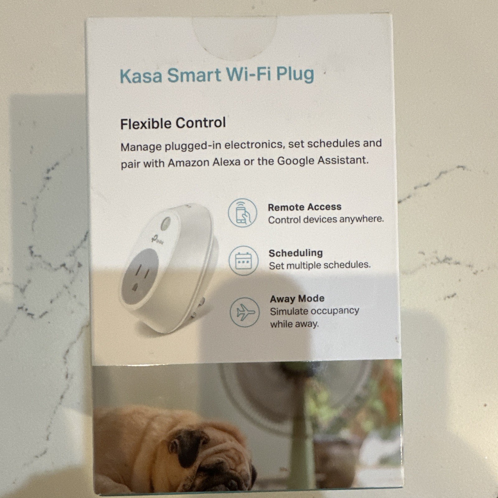 TP-Link Kasa HS100 Smart Wi-Fi Plug Alexa/Google, Remote Access, Scheduling