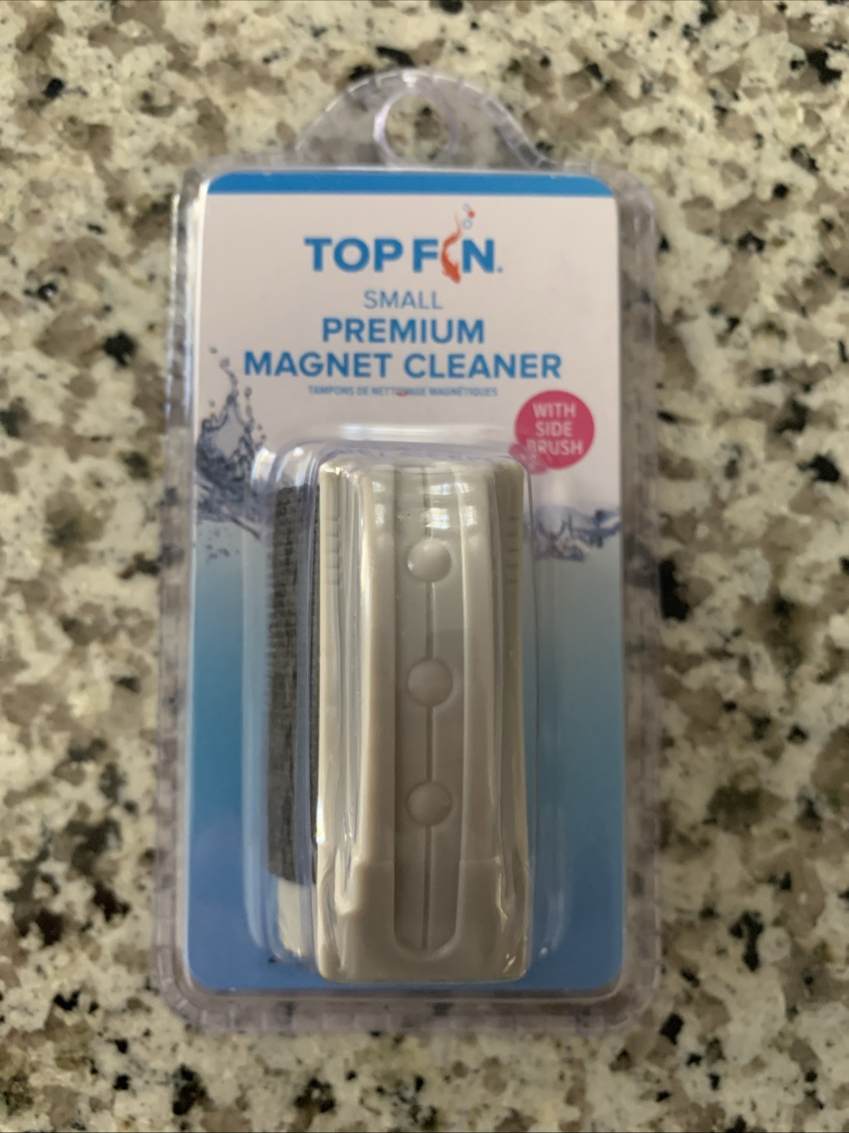 TOP FIN Premium Magnet Aquarium Cleaner | With Side Brush | Small| FREE SHIPPIMG
