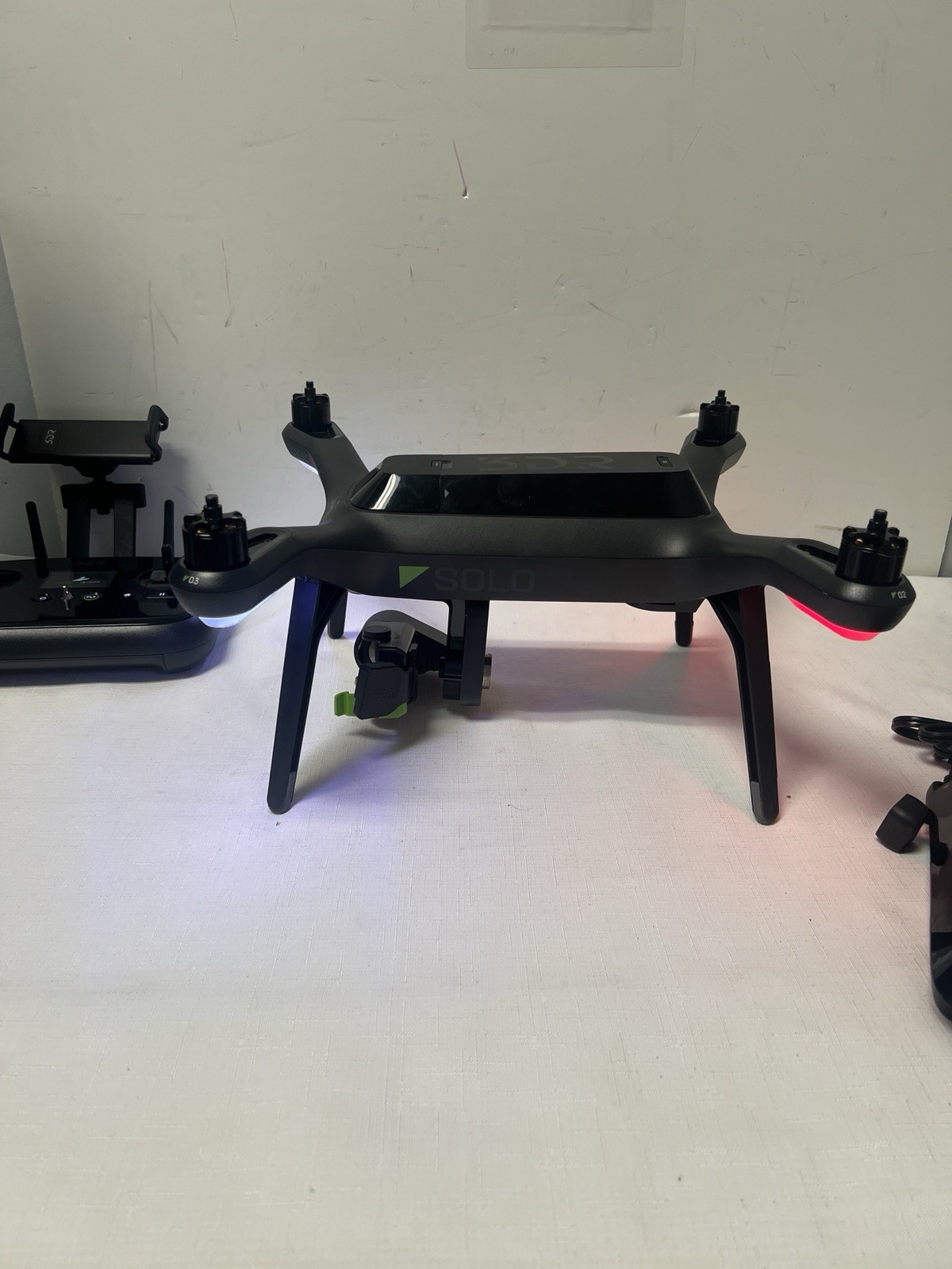 3DR Solo Smart Drone w Gimbal & Carrying Bag Setup