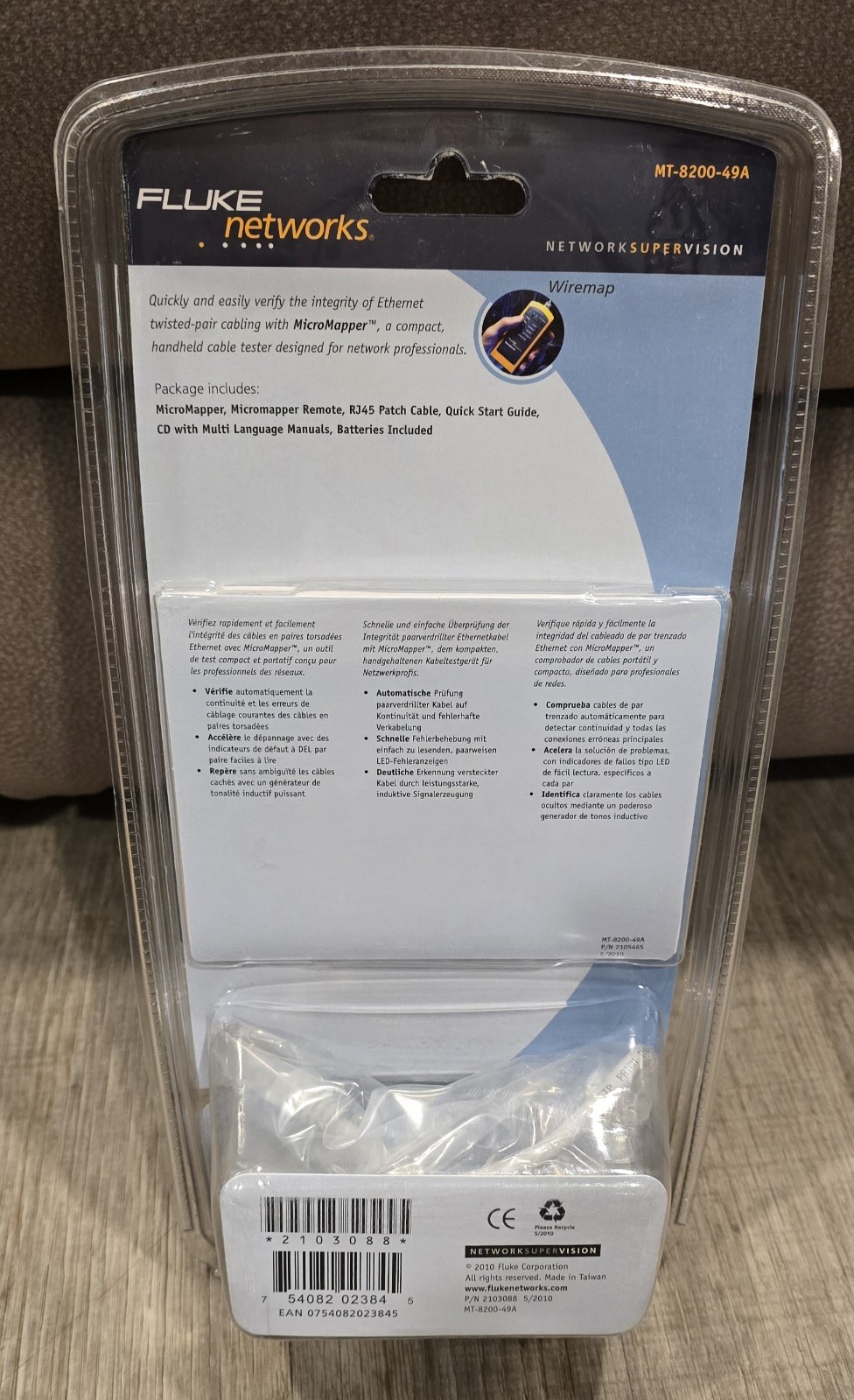 Fluke Networks Micromapper Model MT-8200-49A New and Sealed...