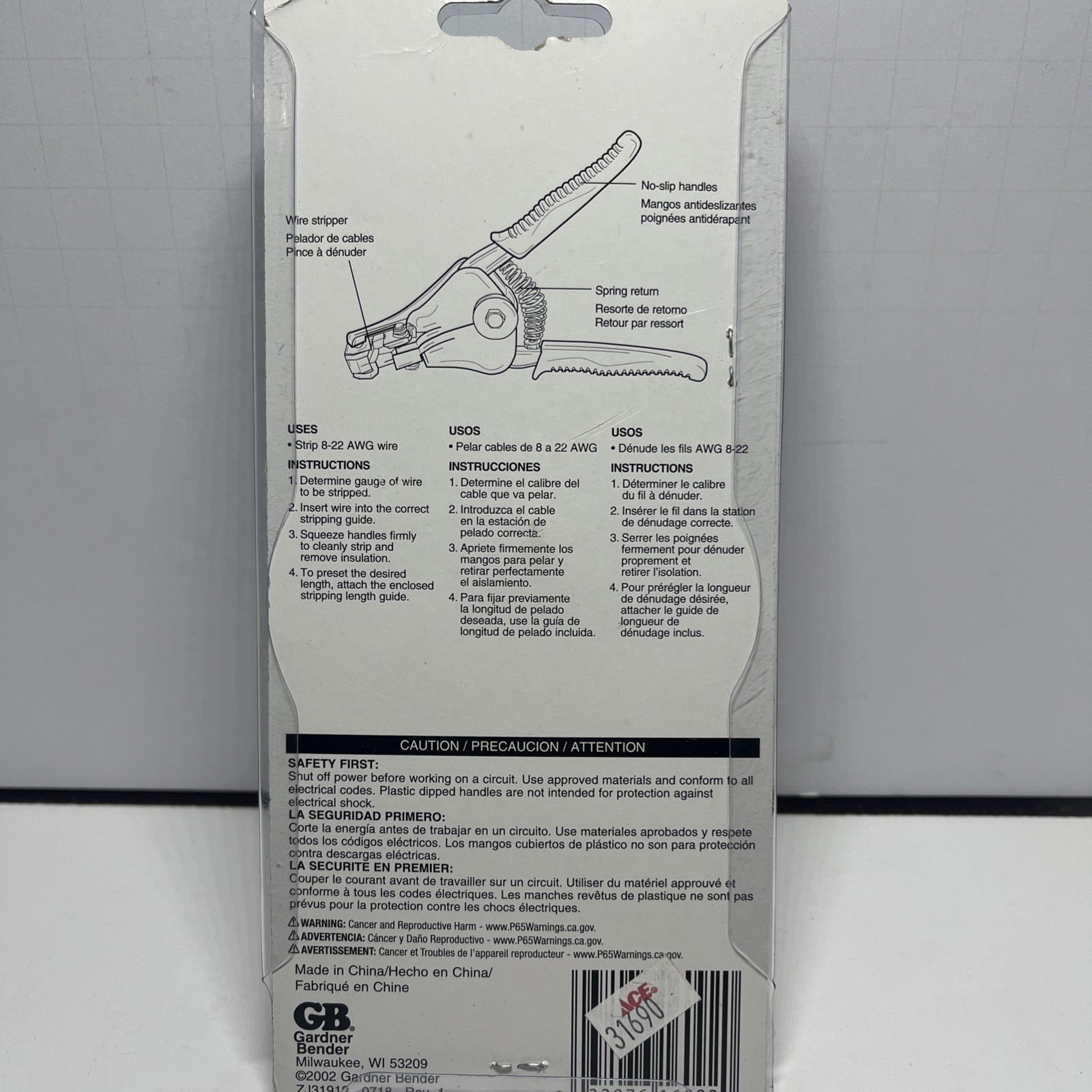 Easy Automatic Wire Stripper 8-22 AWG