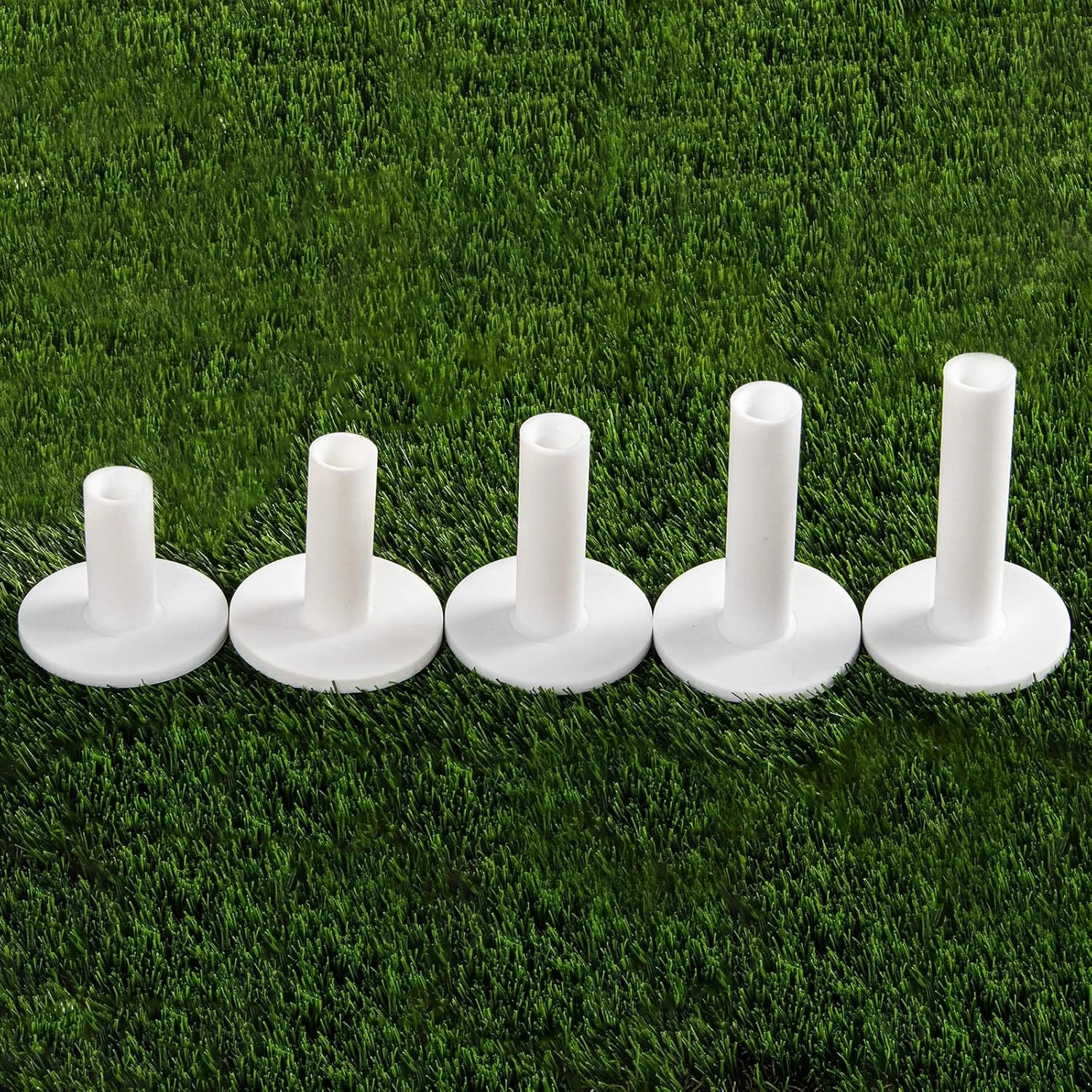 Rubber Golf Tees for Mats 5 Pack | Driving Range Tee 5 Pack 1.5" 2.25" 2.75" 3"
