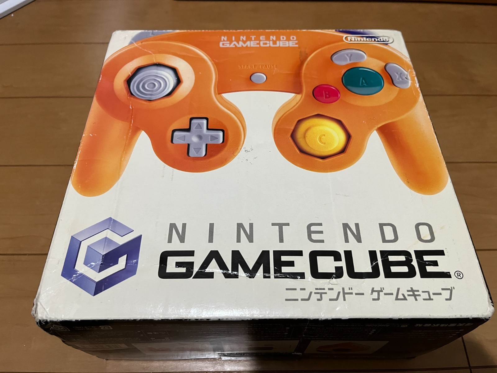 Nintendo GameCube Console & Controller Orange Color with BOX Japan 0320