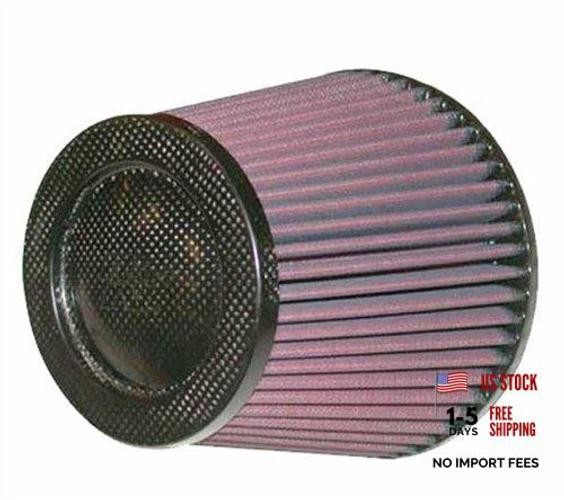 High-Flow Original Lifetime Universal Air Filter - Carbon Fiber Top: High