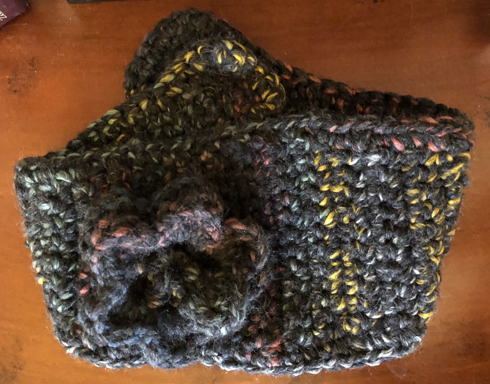 Crochet Headband Earwarmer With Flower - Adjustable