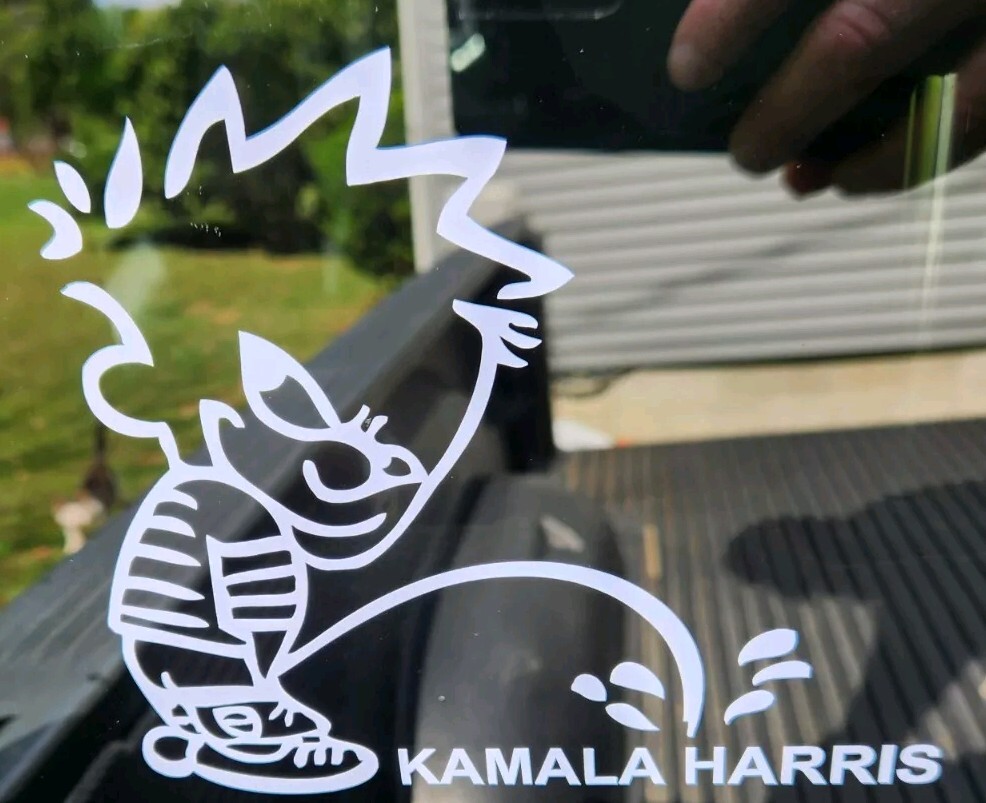 Calvin Kamala Harris Sucks Decal Pro Trump MAGA President Donald Trump 2024