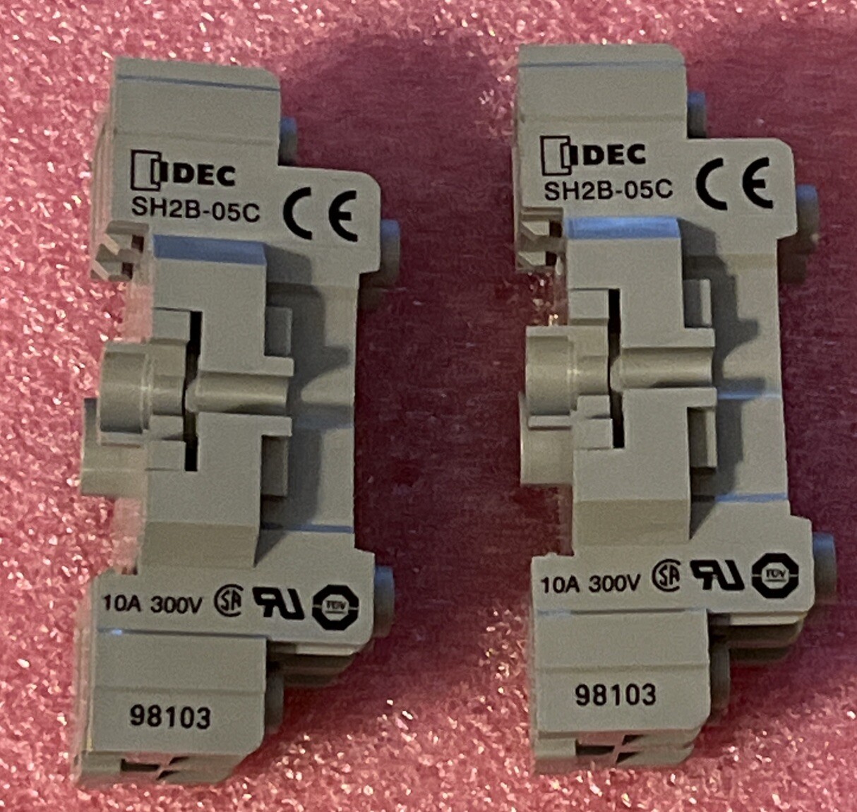 Lot Of 2 Idec SH2B-05C Relay Base