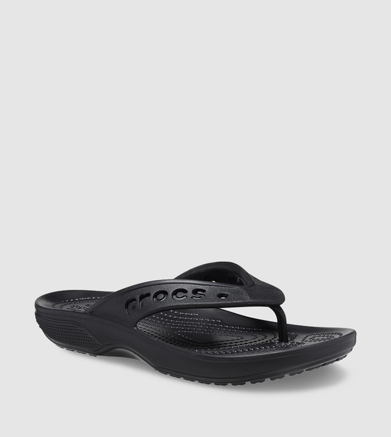 Crocs Unisex Baya II Flip Sandal for Mens and Womens Black (208192-001)