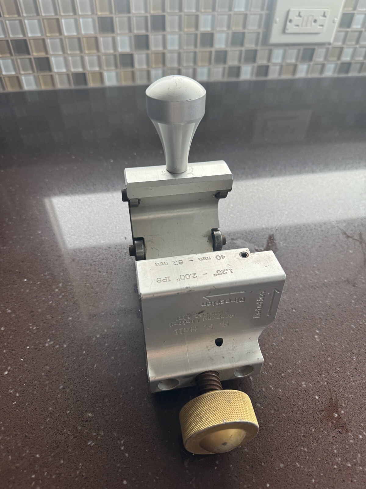 S&D Machine & Tools 1.25" - 2.00" Adjustable Electrofusion Pipe Scraper No Case