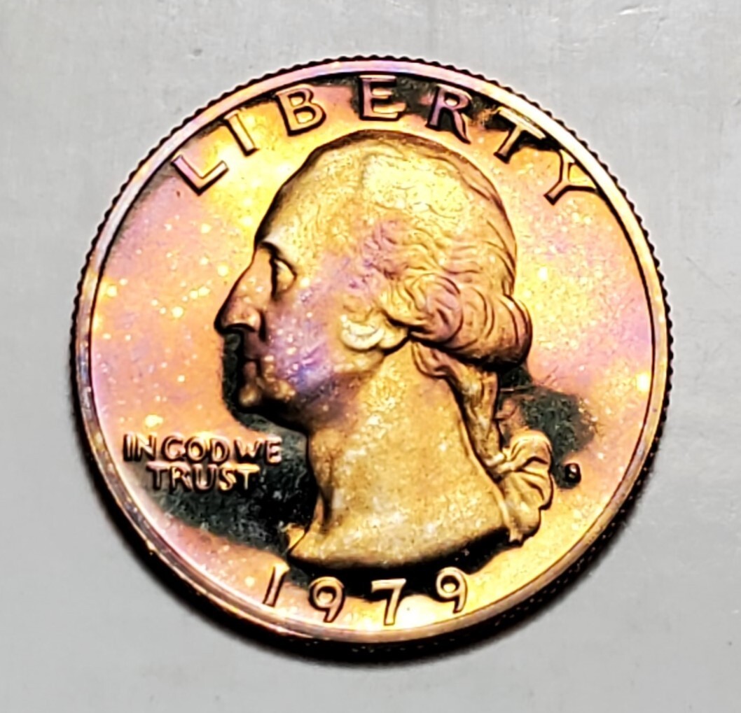 TONED 1979 S WASHINGTON QUARTER PROOF UNC #C5242